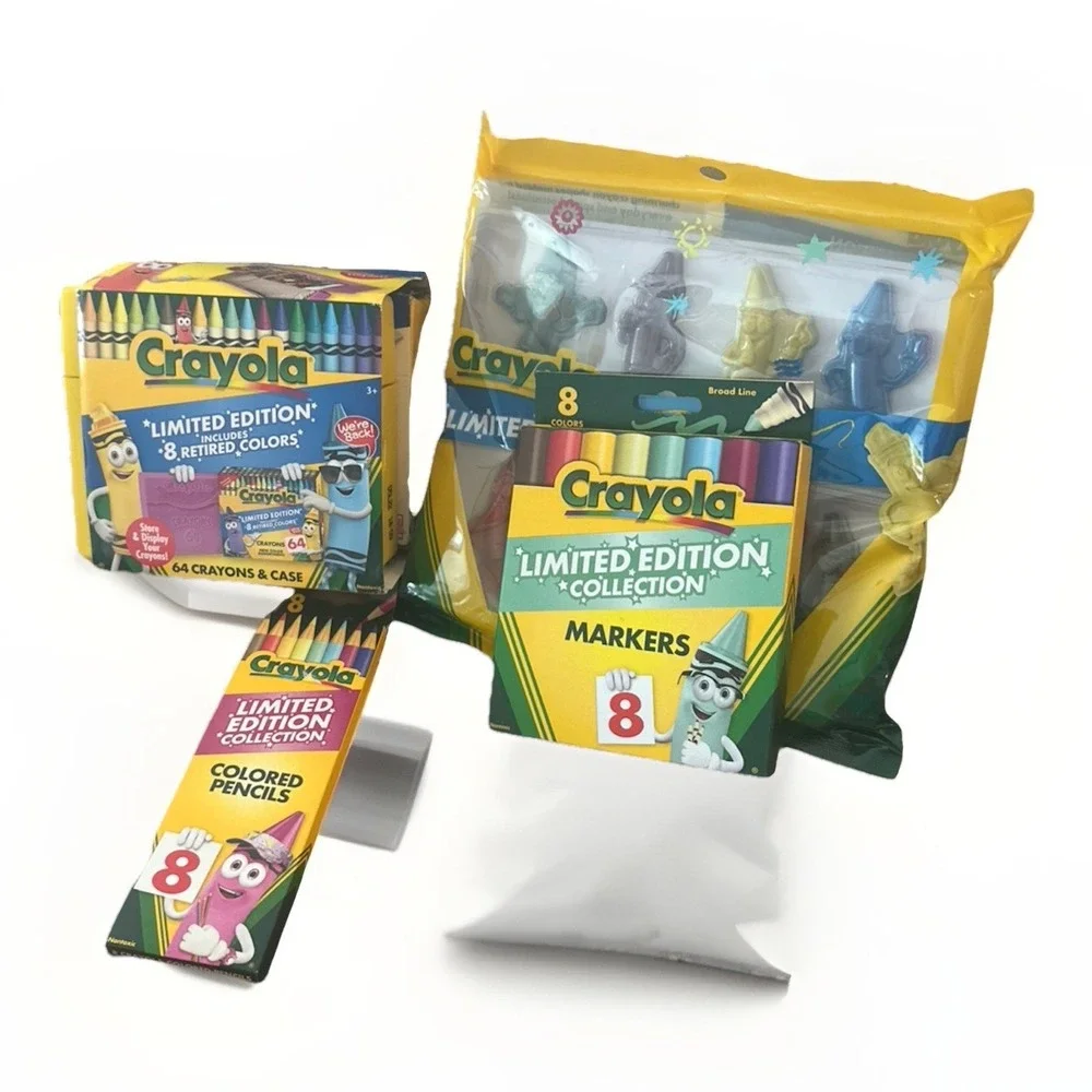 Crayola Limited Edition 2025‎ Set 5 Piece Sst 8 Retired Colors